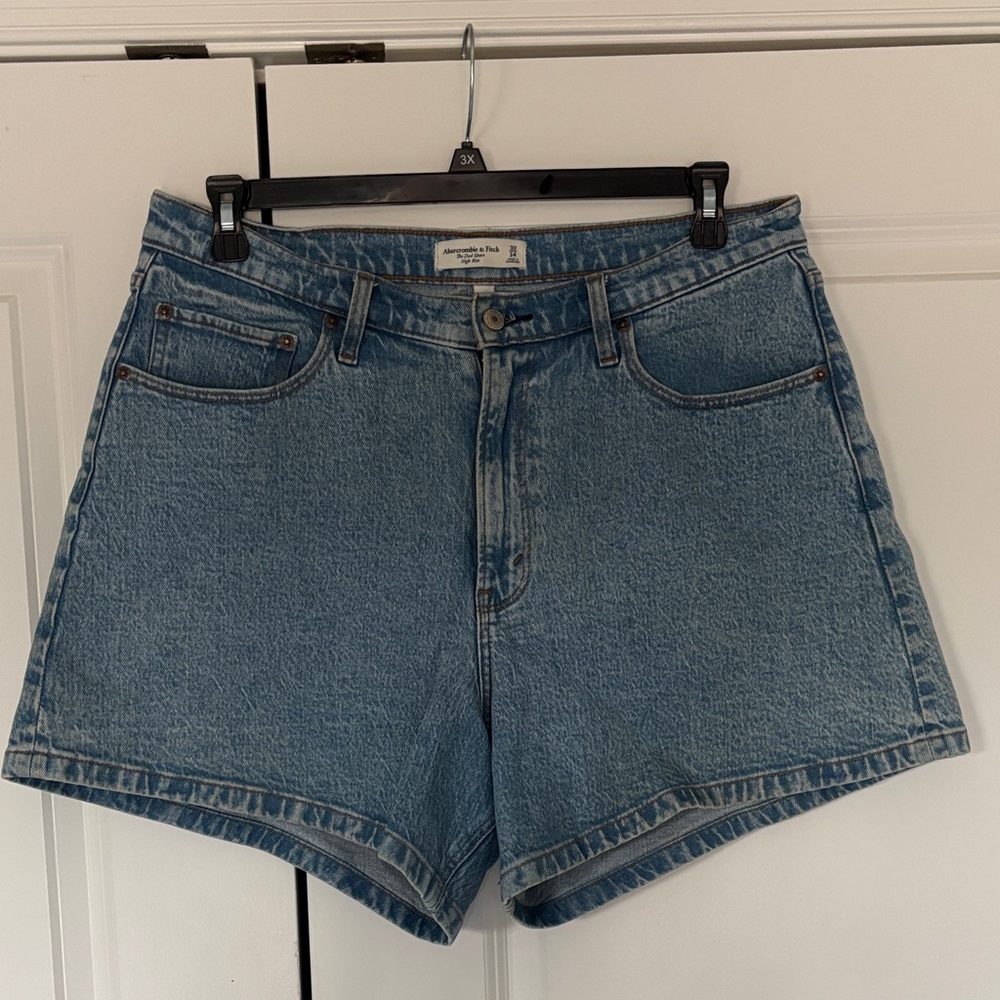 Abercrombie & Fitch Light Blue Jean Shorts